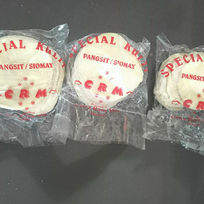 

kulit dimsum CRM siomay gyoza pangsit halal.tipis size 7/9/10 cm