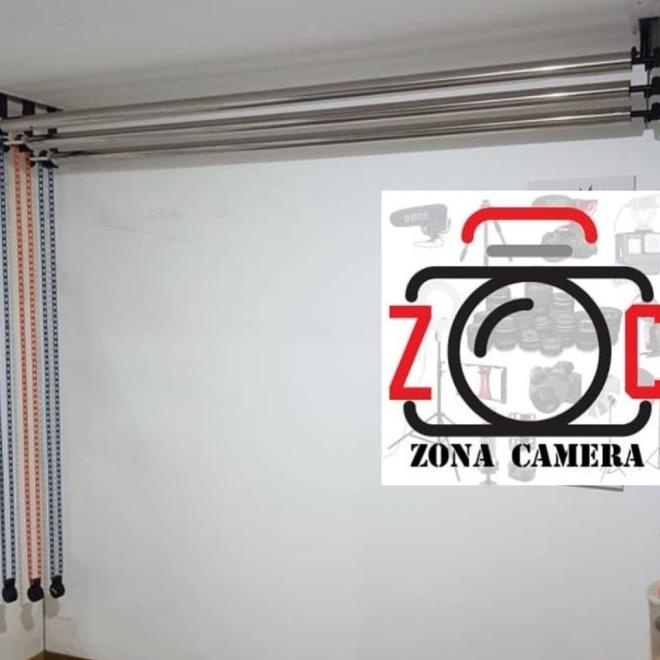 Expander Kit 6 Set Komplit With Bar Background Stand Backdrop Tiang