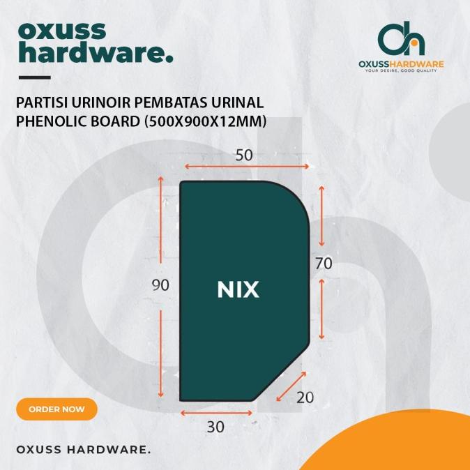 Partisi Urinoir Penyekat Closet Phenolic Board (500X900X12Mm)