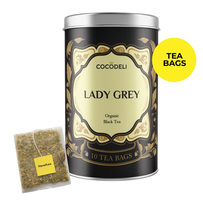 

LADY GREY Big Tin Cocodeli by Haveltea Organic Teh Hitam Bergamot