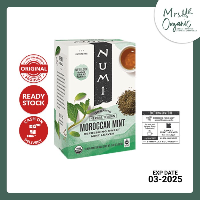 

NUMI - Organic Moroccan Mint Tea - 39.6g