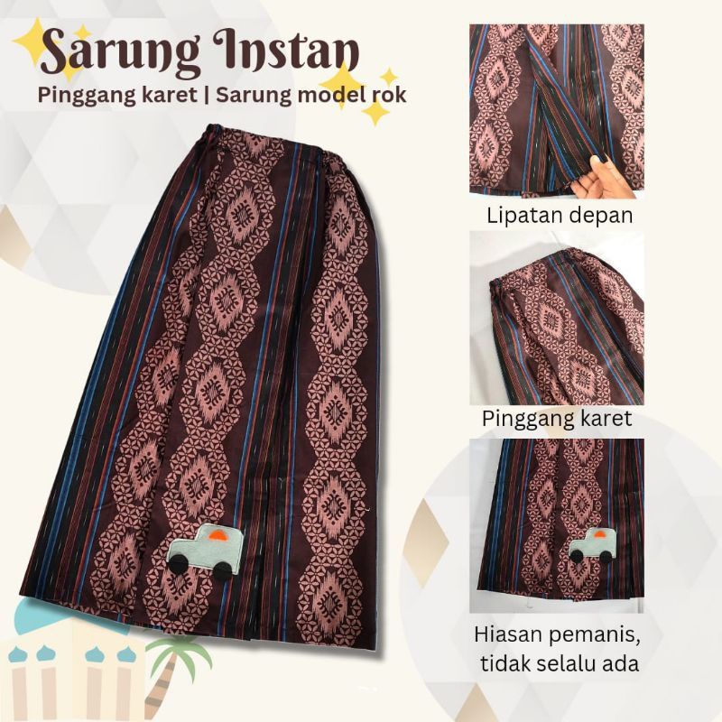 SARUNG CELANA INSTAN ANAK 1-14 Tahun Bayi Sarung Khitan Model Rok