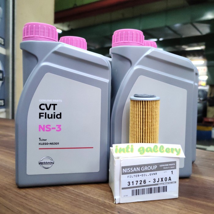 Tersedia Paket Oli Transmisi Matic Cvt Nissan Ns-3 4 Liter + Filter Oli Matic