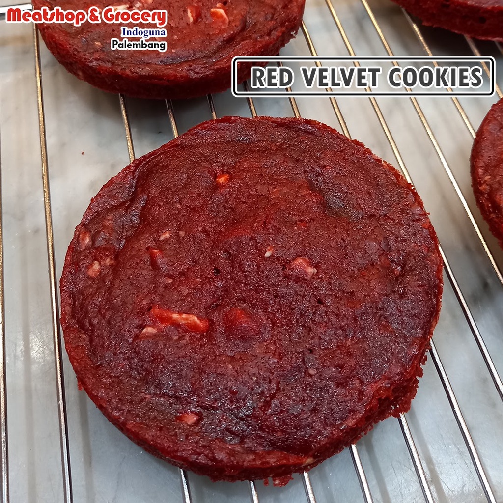

Red Velvet Cookies | Kue Red Velvet | Meatshop Indoguna Palembang