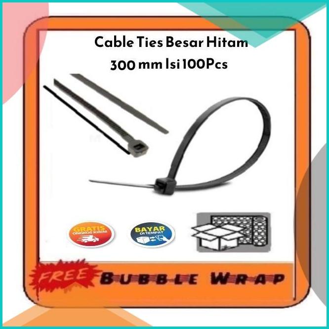

KABEL TIES / CABLE TIE / KABEL PENGIKAT PANJANG 25 CM SIZE 4 X 300 MM 20JVLZ3 tools