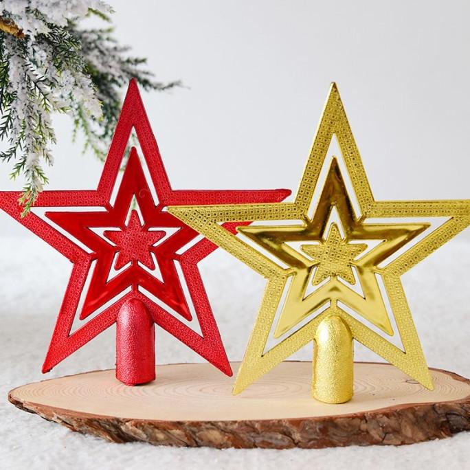 

Ready Top Bintang Natal 15Cm Dekorasi Bintang Atas Pohon Hiasan Christmas Stok Terbatas