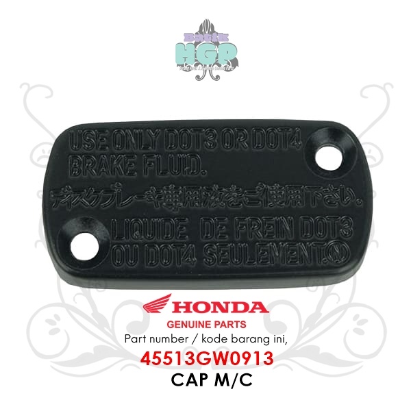 Tutup Master Rem Beat (Cap M/C) Ori AHM Minyak Rem - 45513GW0913