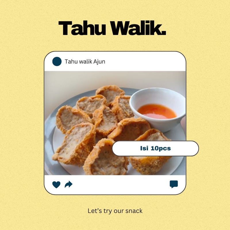 

TAHU WALIK FROZEN ISI 10pcs