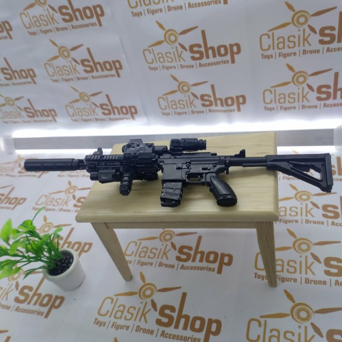 MINIATUR SENJATA GUN 1:6 HK416 WEAPON COCOK UNTUK HOT TOYS GUNDAM