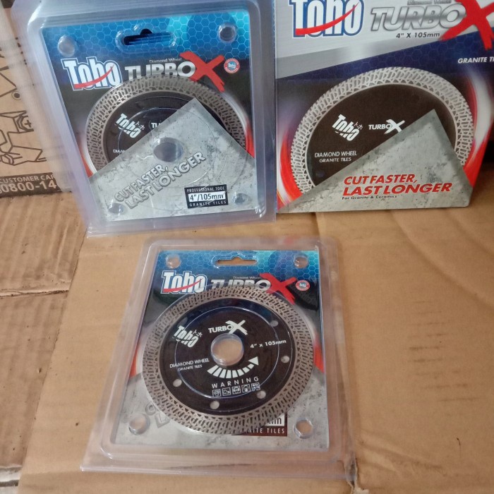 Terlaris Mata Gerinda Potong Granit Keramik / Mata Gurinda Toho 4 Inch Turbo X