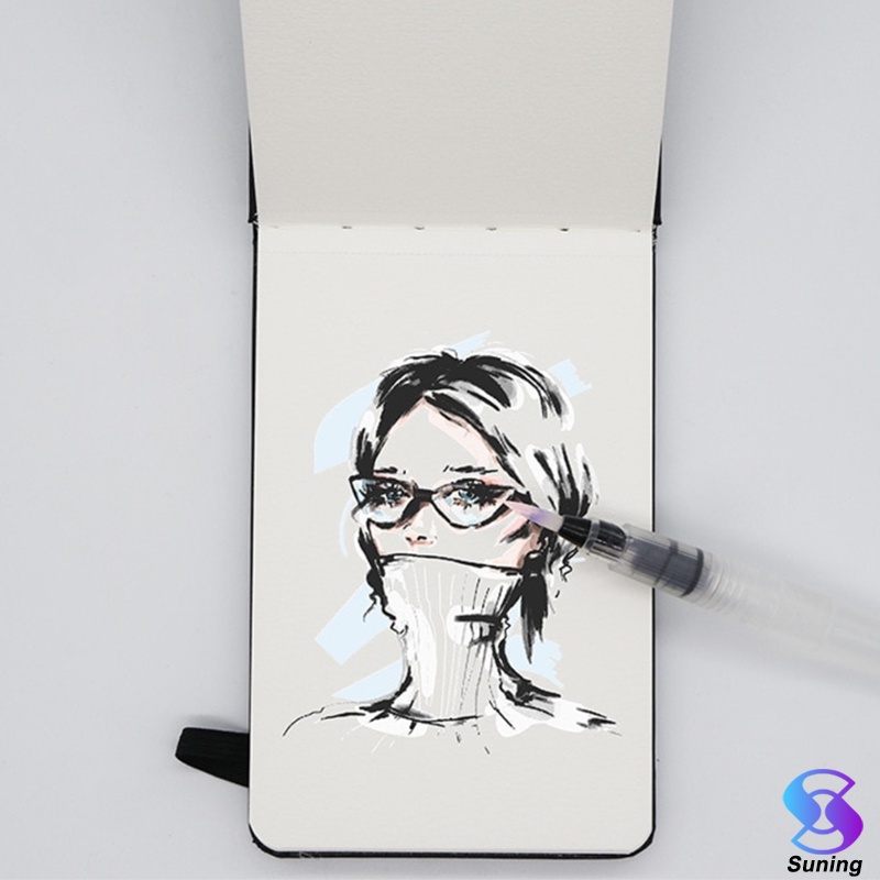 

Kertas Cat Air Potentate Handbook 9X14Cm Watercolor Hard Cover Sketchbook Portable Cotton Pulp