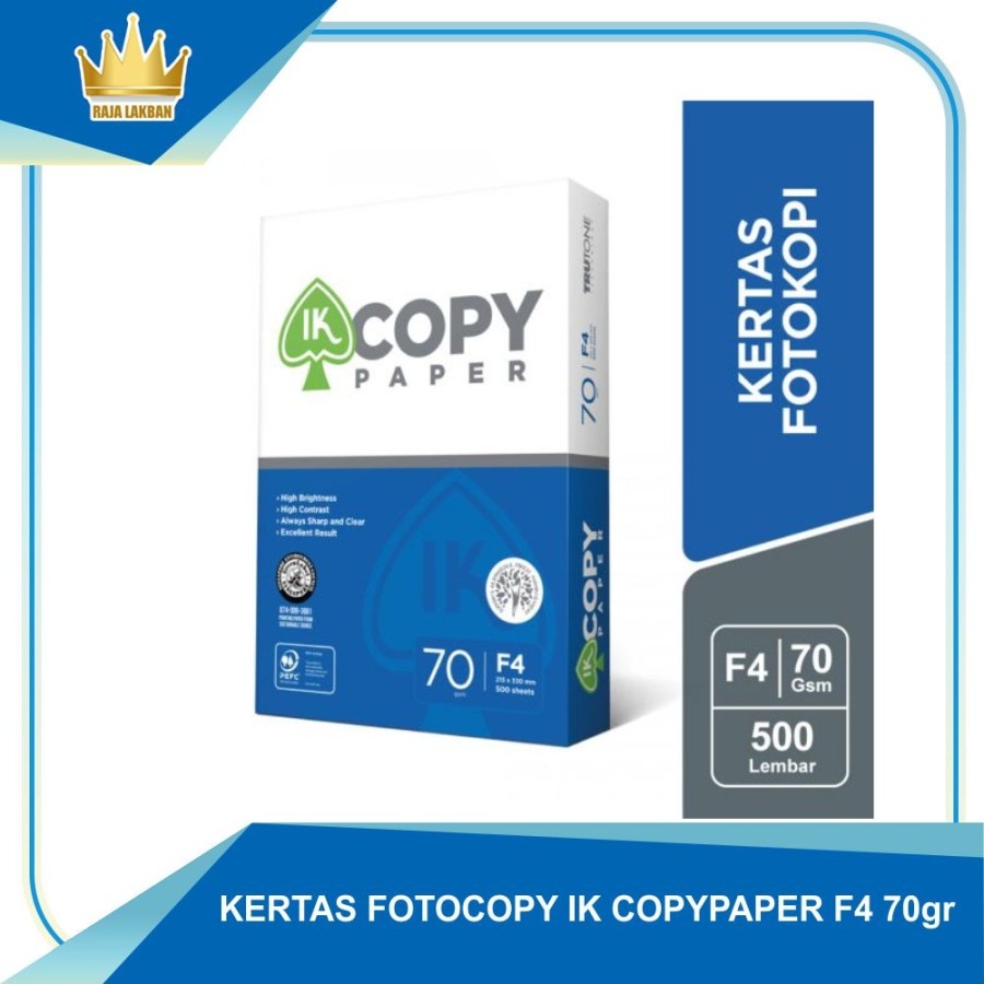 

Kertas Fotocopy Ik / Indah Kiat Copy R F4 70 Gsm