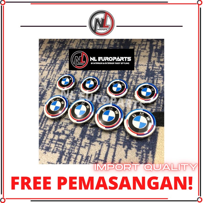 Ready DOP VELG LOGO EMBLEM 50 JAHRE ANNIVERSARY BMW E46 E90 F10 F30 F44 G20 Terbatas