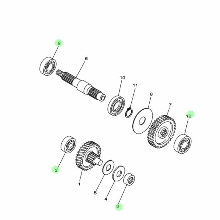 Laker Bearing Rasio Set Mio Sporty Smile Nouvo Z Lele Original