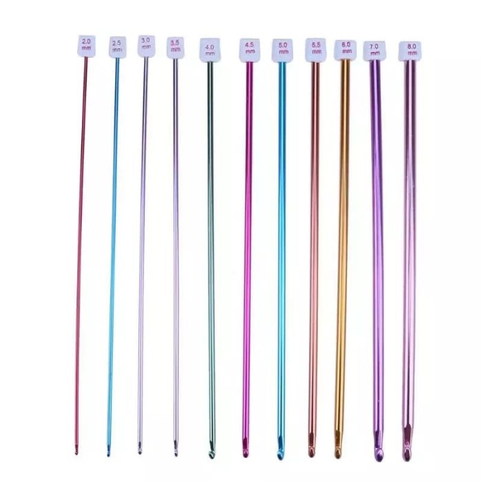 

tunisian crochet/ hakpen aluminium 27cm 11pcs