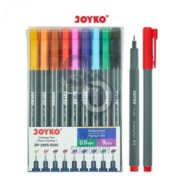 

Joyko Drawing Pen Pena Gambar 0.5Mm Dp-298S-059 Isi 9Pcs Terbaru