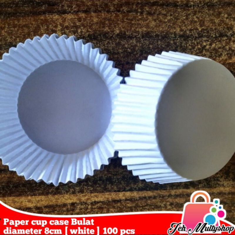 

R Cup Case Bulat/ Kap Roti Putih 1 Roll Isi 100 Pcs