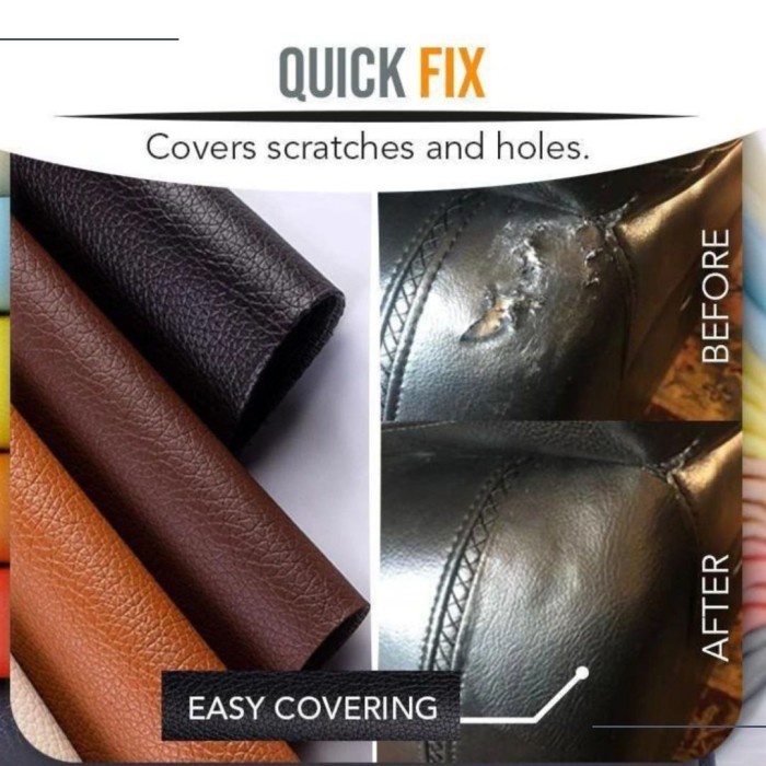 STICKER KULIT OSCAR - KULIT PU STIKER SOFA ISOLASI LAKBAN BERPEREKAT