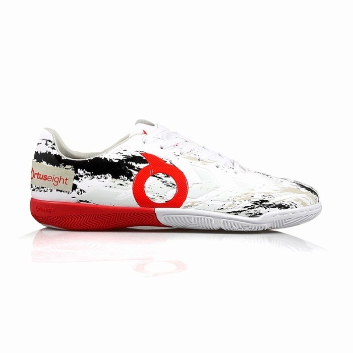 ORTUSEIGHT SEPATU FUTSAL INFERNO IN WHITE ORTRED BLACK ORTUS ORIGINAL