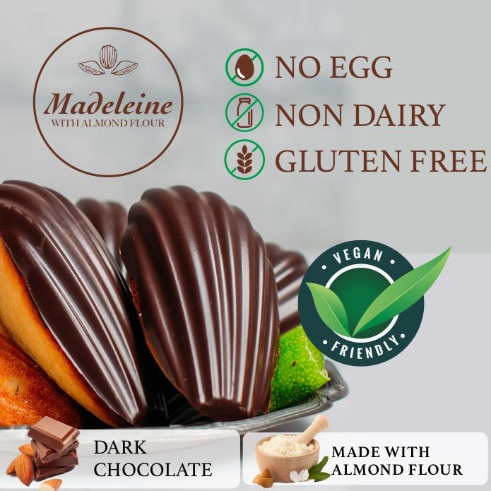 

| vegan madeleines - lemon glazed (6pcs)