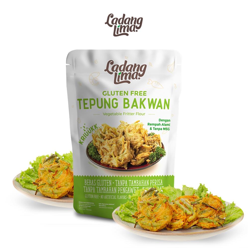

| 5 pcs - tepung bakwan ladang lima 200g