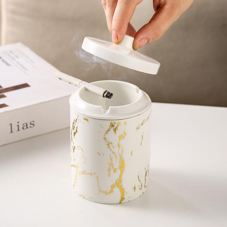 Bakindo Asbak Keramik/Asbak Estetik/Ashtray Gaya Nordic / Asbak Marble Ceramic Ashtray Nordic/Asbak 