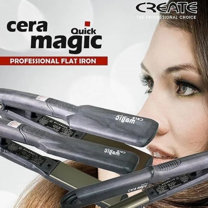 Catok rambut CERA MAGIC quick profesional flat iron original