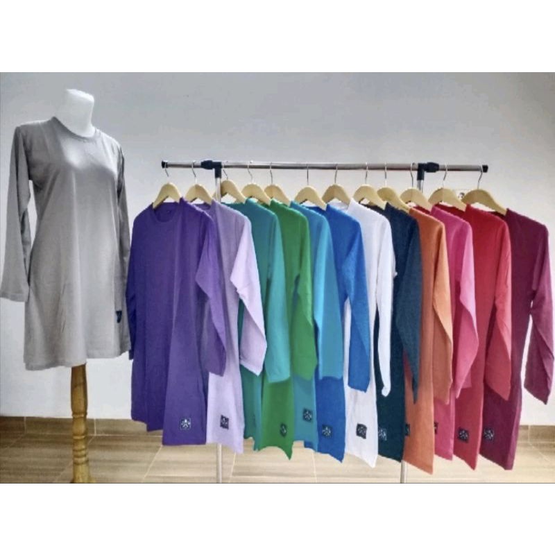 Tunik polos wanita Hijau Daun