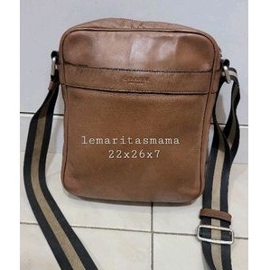 Coach brown sling bag man