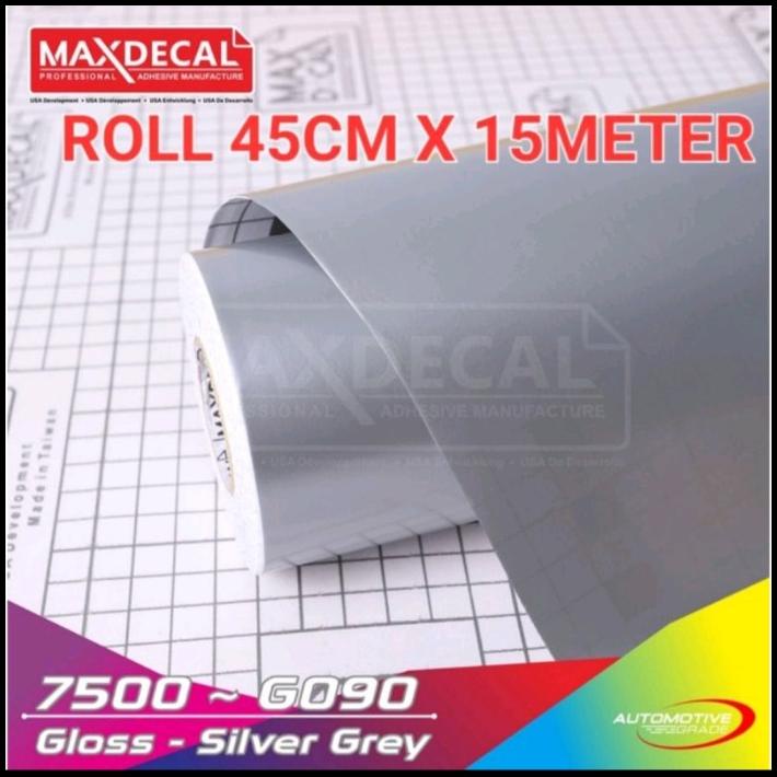 

HOT DEAL ROLL STICKER MAXDECAL 7500 G090 GLOSS SILVER GREY 45CM 15M ROLL