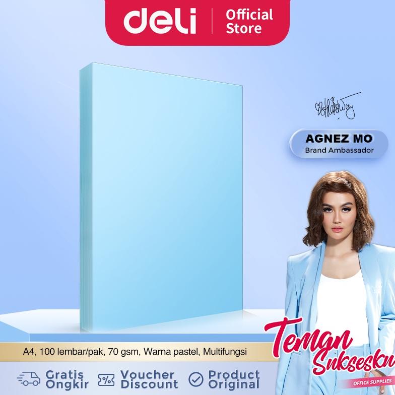 

Deli Colored Copy Paper / Kertas Warna-warni Ukuran A4 70gsm 100Lembar/pack 7391 7393
