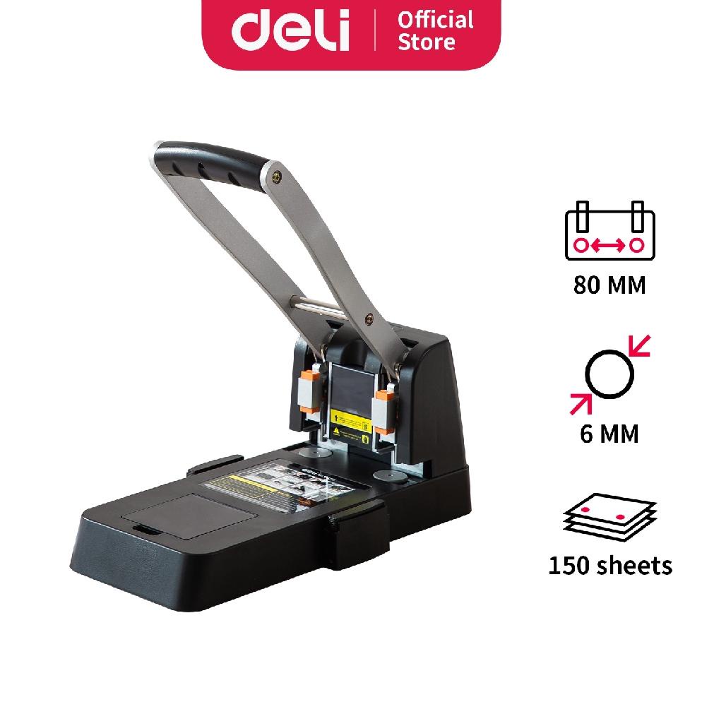 

Deli Pembolong kertas heavy duty 1 punch 150sheets tekanan lebih ringan E0150