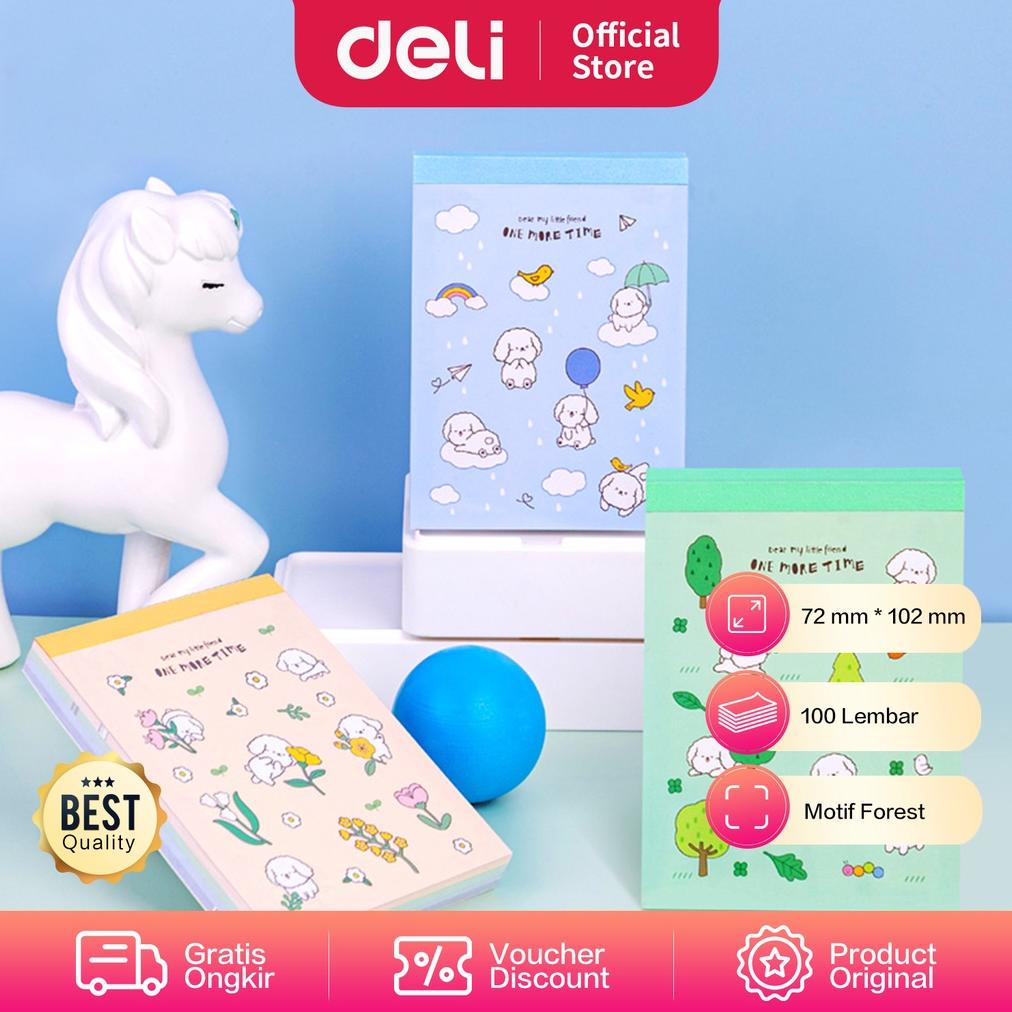 

Deli Memo Pad / Buku Memo 100 Lembar Sampul PET 21718 21720