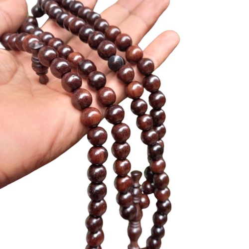Tasbih stigi asli 10mm GRADE A tasbih 99 butir kayu stigi laut tasbih sentigi tasbih setigi