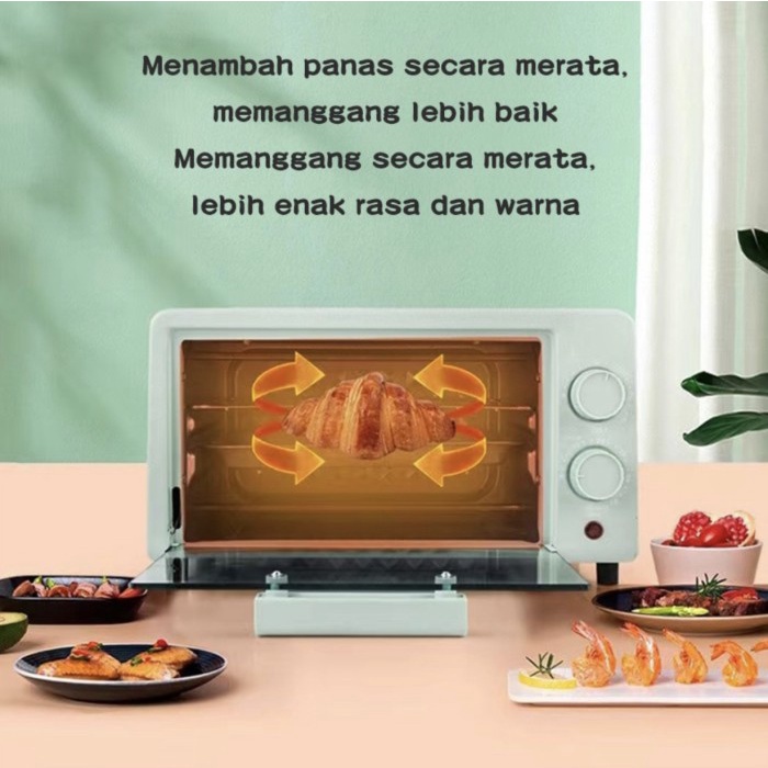 Oven Listrik Mini Microwave Pemanggang Penghangat Makanan Daging Dll