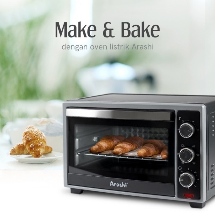 Oven Listrik Arashi 26 Liter Low Watt M26A/ Oven Makanan/ Pemanas