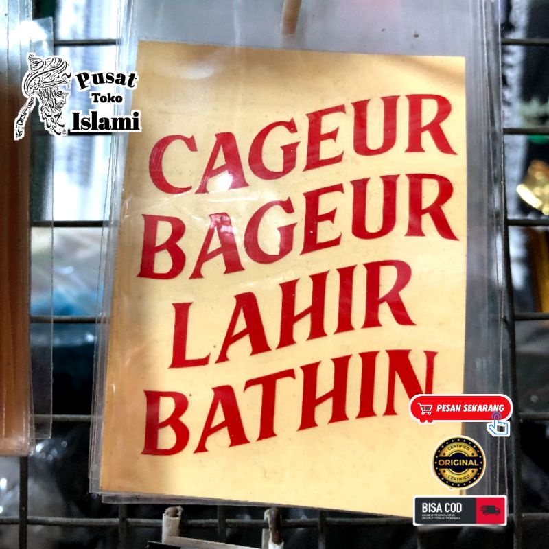 

Stiker Cageur Bageur