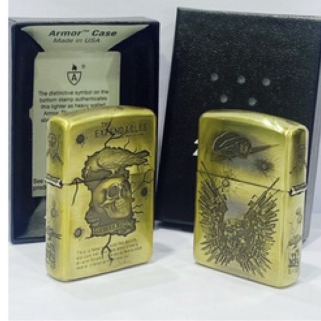 Original Zippo Armor Expendables skull 5 sides
