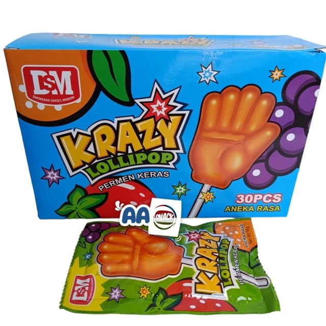 

Dsm Krazy Lollipop Tangan Isi 30