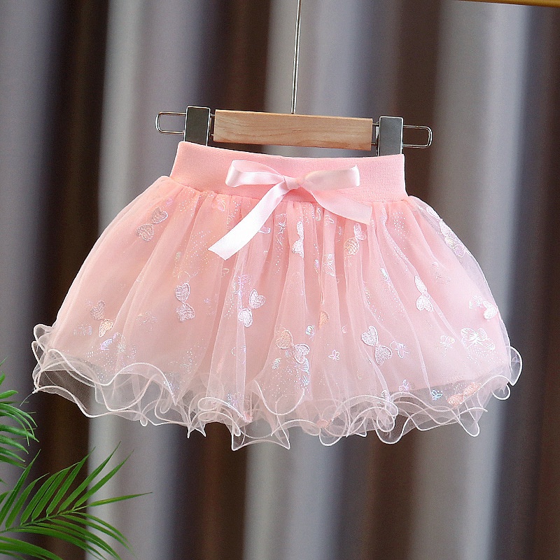 Rok Tutu Pendek Anak Perempuan / Rok Tutu Anak Furing / Rok Tutu Anak Import Motif / Rok Tutu Renda 