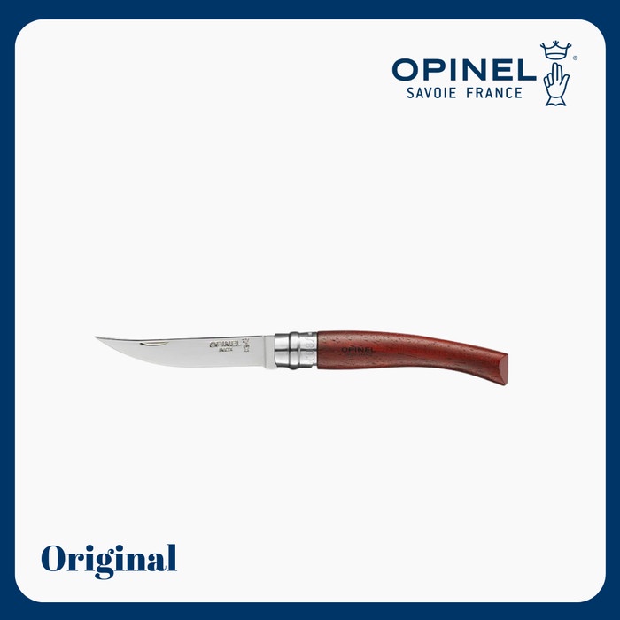 [New Ori] Opinel Slim Line 08 Padouk Wood Handle Diskon