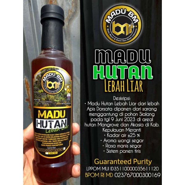 

Madu BM-MADU HUTAN LEBAH LIAR (Apis Dorsata) Kemasan 1000 gram / 1kg