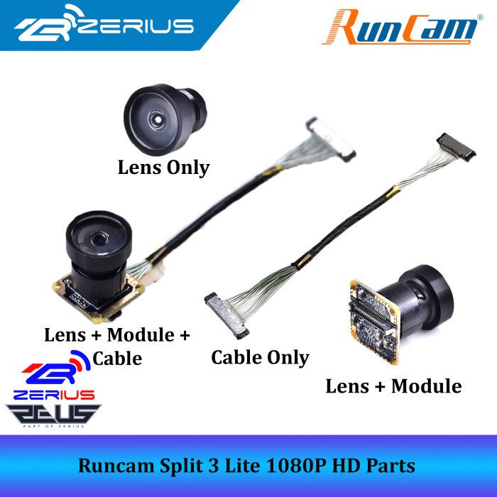 Runcam Split3 Lite, Split 3 Lite Lens Parts, Cable Replacement