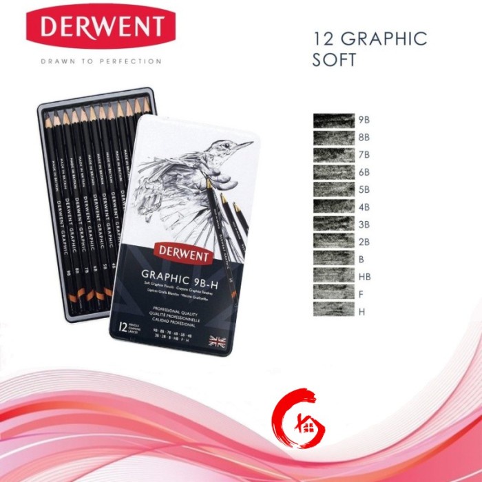 

Terlaris Derwent Graphic Soft 12 (9B-H)