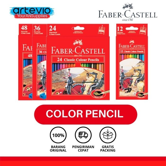 

Terlaris Pensil Warna / Colour Pencils / Faber-Castell Classic Colour Pencil