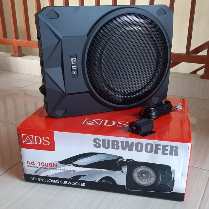 Promo Subwoofer Kolong Ads Ad-1000N 10 Inch Sub Aktiv Kolong Jok Mobil