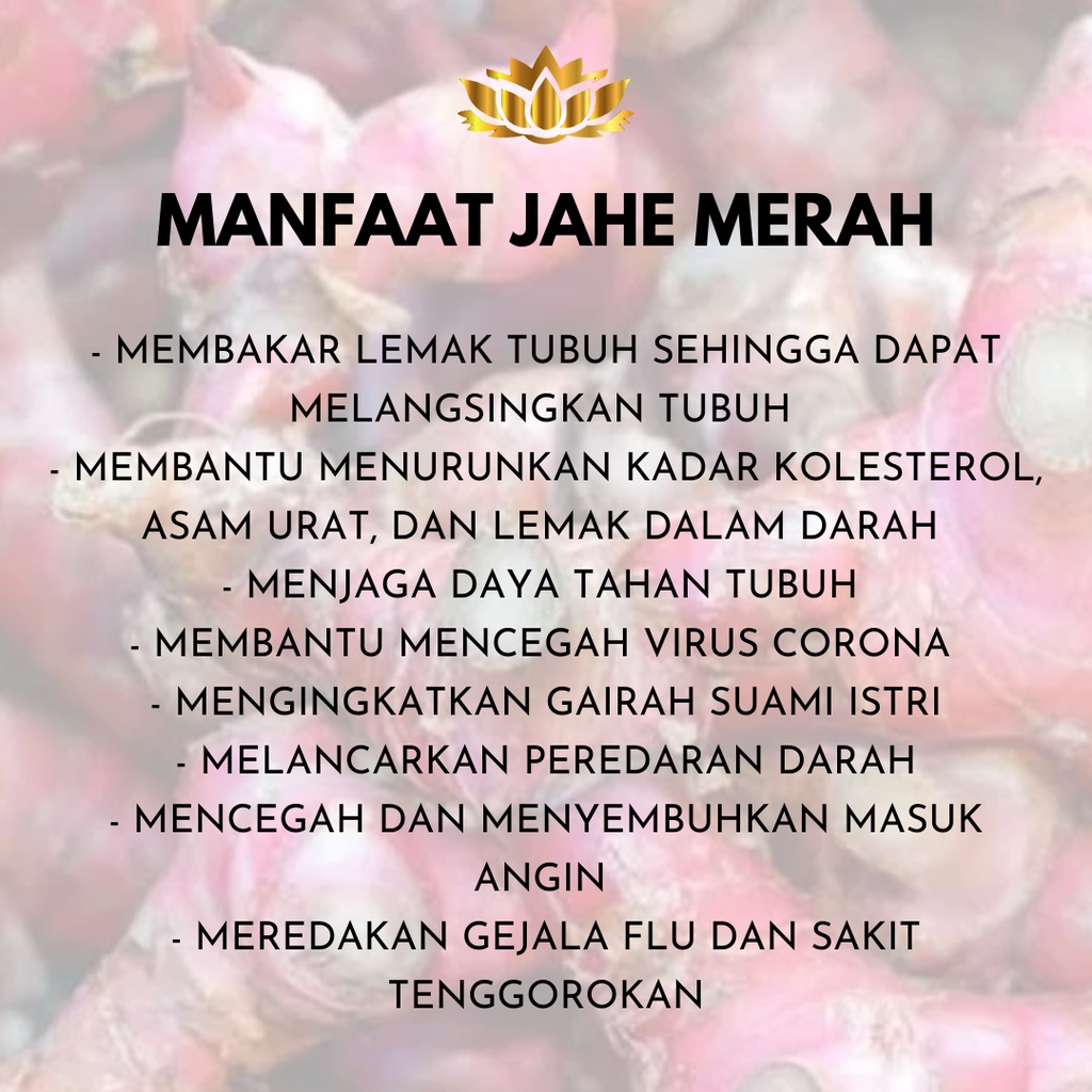 

Jahe Merah Dengan Gula Beli 3 Cuma 150Rb