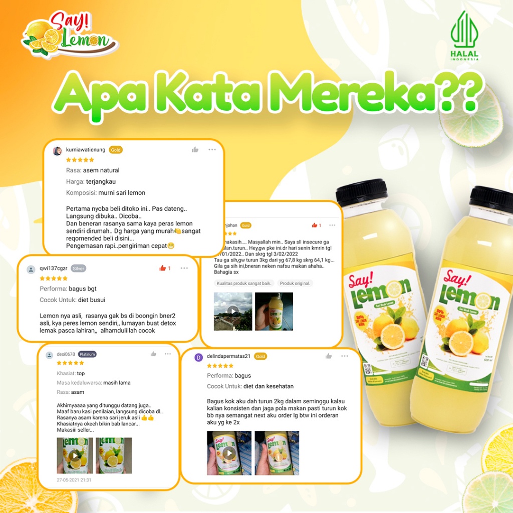 

Say Lemon - Paket Permanen Sari Jus Air Lemon Peras Murni Bpom