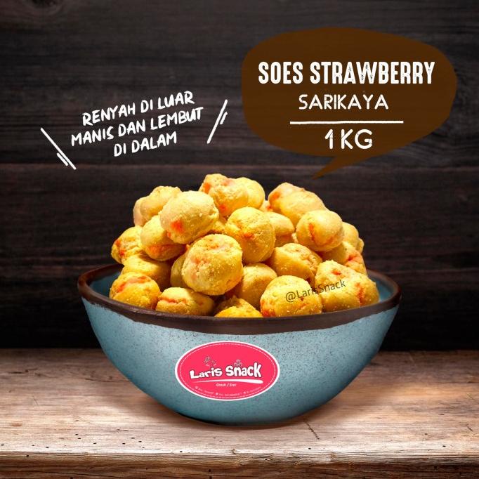 

Cream Soes Stroberi Sarikaya Snack Kiloan 1000gr