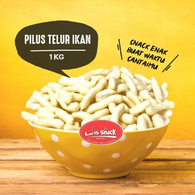 

Pilus Telur Ikan Gurih Renyah Snack Kiloan 1000gr